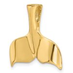 10K 3-D Polished Whale Tail Charm - Image 5