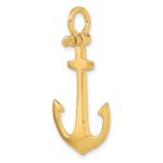 10K 3-D Polished Anchor Charm - Image 5