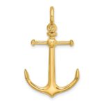 10K 3-D Anchor w/ Shackle Bail Charm