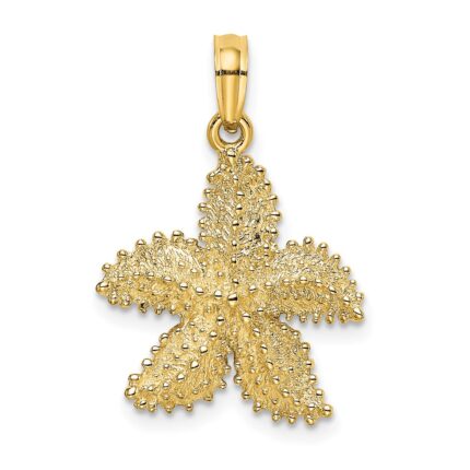 10K Beaded Starfish Charm