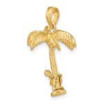 10K 3-D Palm Tree W/Moveable Man Charm - Image 5