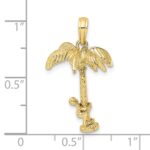 10K 3-D Palm Tree W/Moveable Man Charm - Image 3