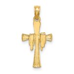10K Cross w/ Drape Charm - Image 4