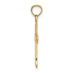 10K Polished Cross Charm - Image 2