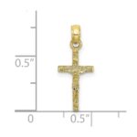 10K Mini Crucifix Charm - Image 3