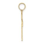 10K Textured Lace Center Cross Charm - Image 2