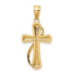 10K Cross With Drape Charm - Image 4