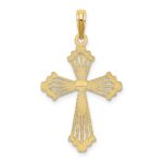 10K Cross w/ Heart Center Charm - Image 4
