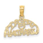 10K Block and Engraved GREAT GRANDMA Charm - Image 4