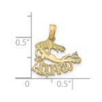10K AQUARIUS Zodiac Charm - Image 3