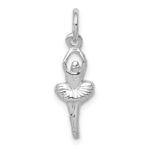 10k White Gold Ballerina Charm