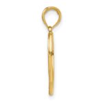 10k w/Rhodium Hope In Heart w/Flowers Charm - Image 2