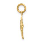 10K w/Rhodium and D/C Filigree Medallion Charm - Image 2