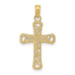 10k Fancy Cross Pendant