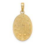 10k Miraculous Medal Pendant - Image 4