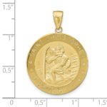 10k Saint Christopher Medal Pendant - Image 3