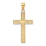 10K Rope Cross Pendant - Image 3