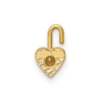 10ky November Synthetic Birthstone Heart Charm - Image 3