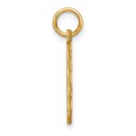 10ky Casted Medium Diamond-cut Number 0 Charm - Image 2