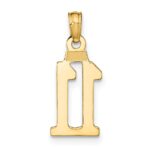 10K Number 11 Pendant - Image 3