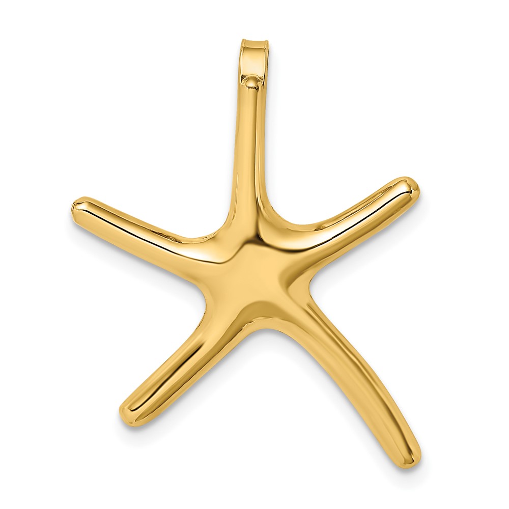 10SL609.jpg 10k Polished Starfish Charm - Image 1