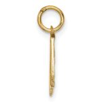 10ky Casted Small Diamond-cut Number 4 Charm - Image 2