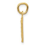 10ky Casted Small Diamond-cut Number 7 Charm - Image 2