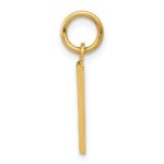 10k Small Polished Number 1 Charm - Image 2