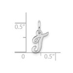 10kw Small Script Initial T Charm - Image 4