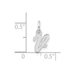10kw Small Script Initial V Charm - Image 4