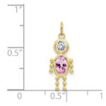 10k June Boy Birthstone Charm - Image 3