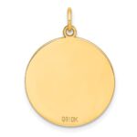 10K Plain .013 Gauge 20.7x20.7mm Circular Engravable Disc Charm - Image 2