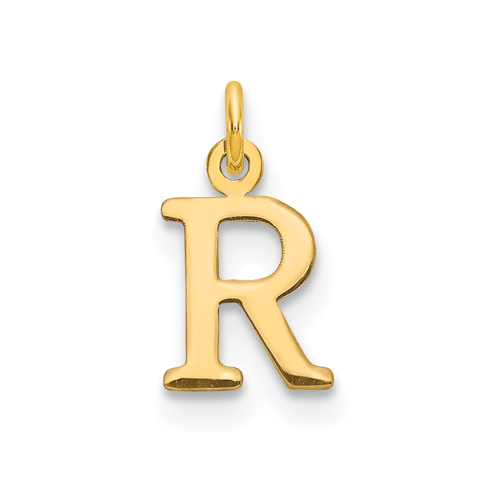 10XNA1160Y_R.jpg 10ky Cutout Letter R Initial Charm - Image 1