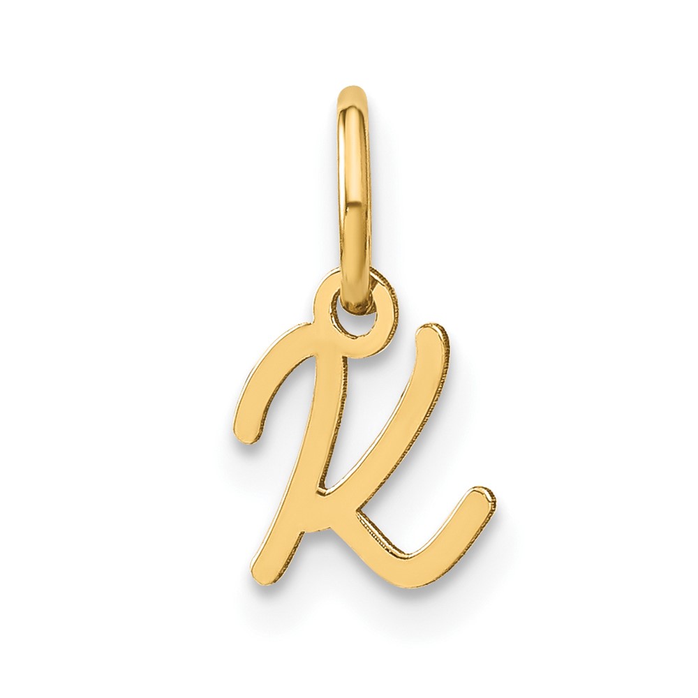10XNA1305Y_K.jpg 10KY Upper case Letter K Initial Charm - Image 1