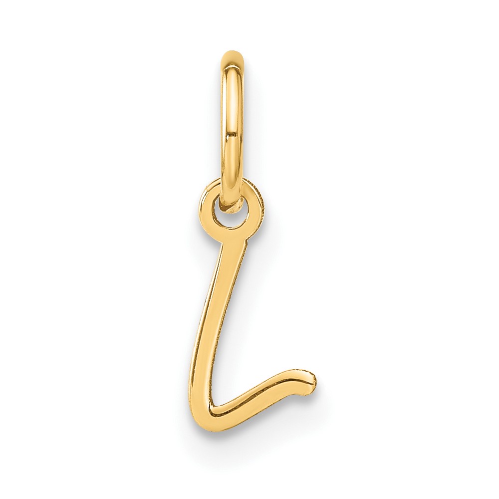 10XNA1305Y_L.jpg 10KY Upper case Letter L Initial Charm - Image 1