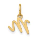 10KY Upper case Letter M Initial Charm - Image 3