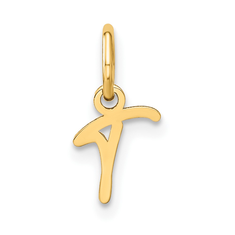10XNA1305Y_T.jpg 10KY Upper case Letter T Initial Charm - Image 1