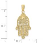 10k Yellow Gold Hand of God Pendant - Image 3