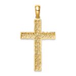 10K Nugget Cross Pendant - Image 4