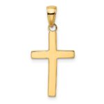 10k Polished Cross Pendant - Image 4