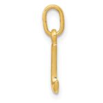 10k Yellow Gold Letter i Initial Charm - Image 2