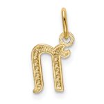 10k Yellow Gold Letter n Initial Charm - Image 3