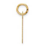 10k Large Slanted Block Initial J Charm - Image 2