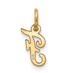 10k Small Script Initial F Charm - Image 3