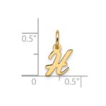10k Small Script Initial H Charm - Image 4