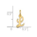 10k Small Script Initial L Charm - Image 4