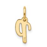10k Small Script Initial P Charm - Image 3