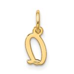 10k Small Script Initial Q Charm - Image 3