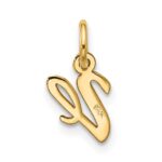 10k Small Script Initial V Charm - Image 3