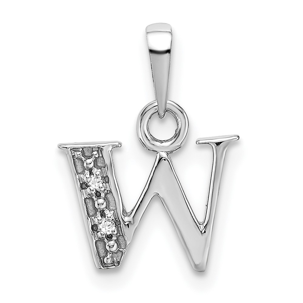 10YC251W.jpg 10KW Initial W Charm - Image 1